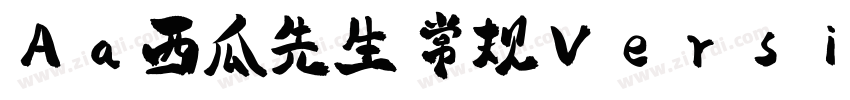 Aa西瓜先生 常规Version 10字体转换